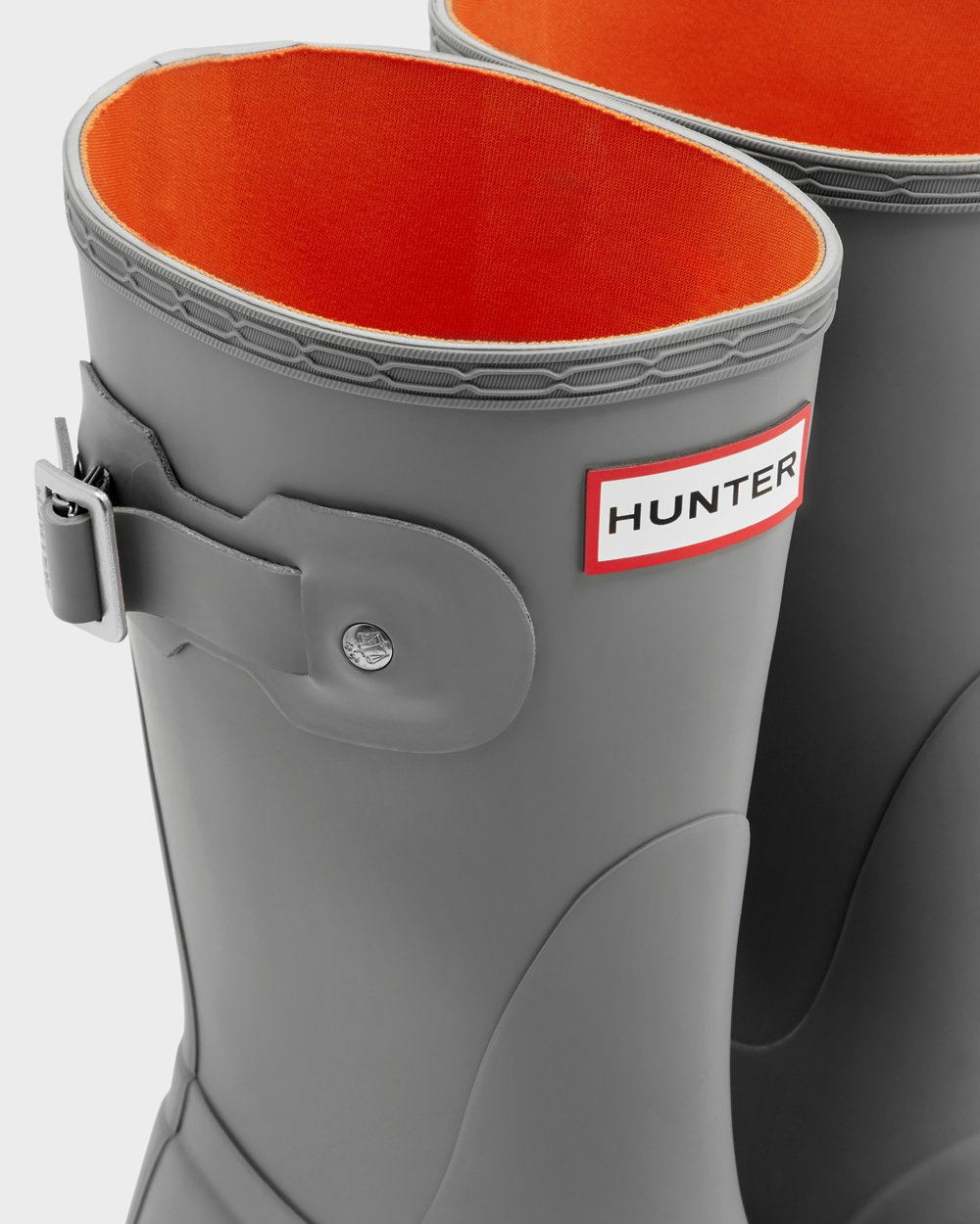 Womens Hunter Short Rain Boots Grey - Original - 2810695-PT